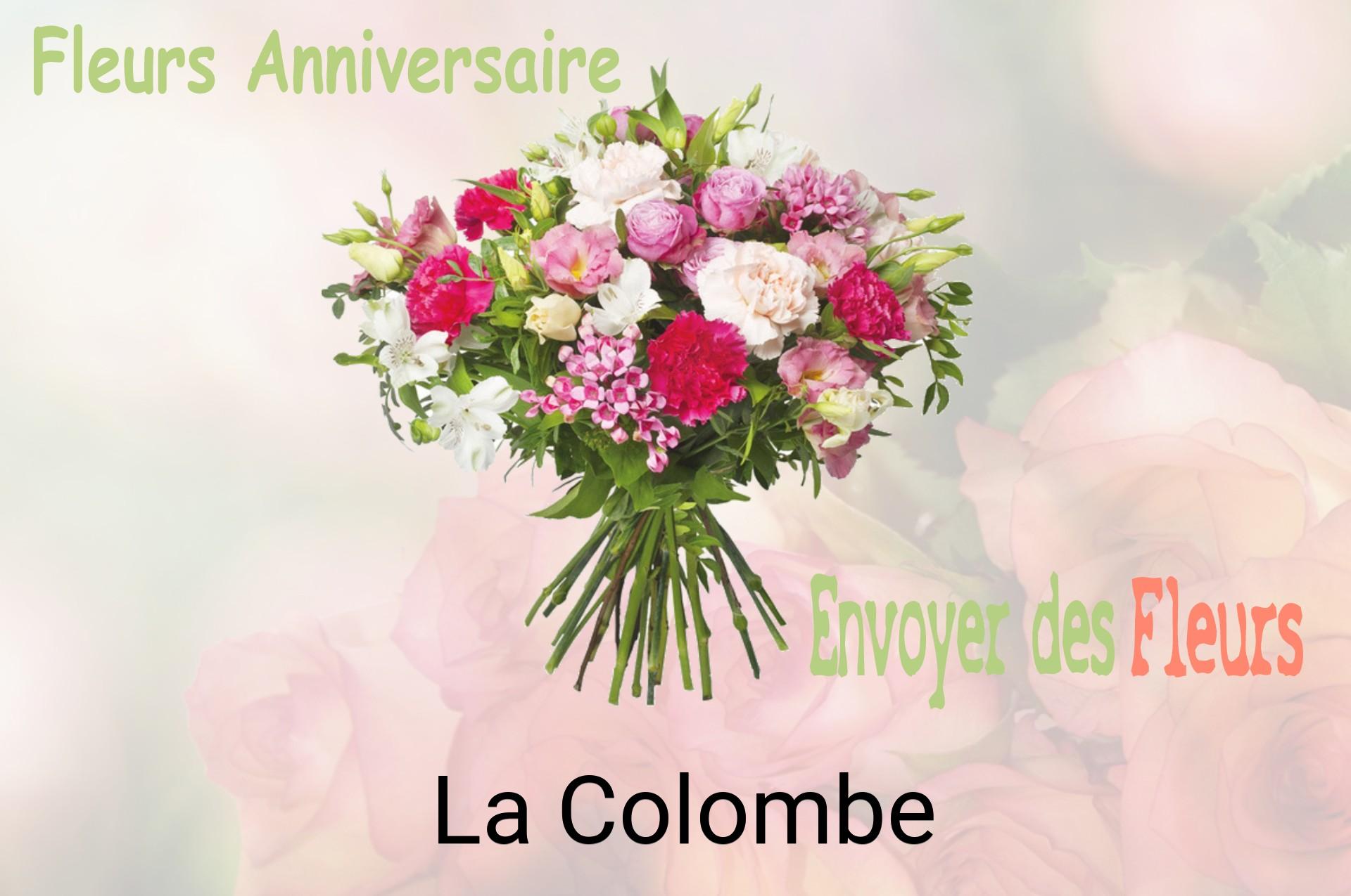 Bouquet de fleurs d’anniversaire livré à La Colombe
